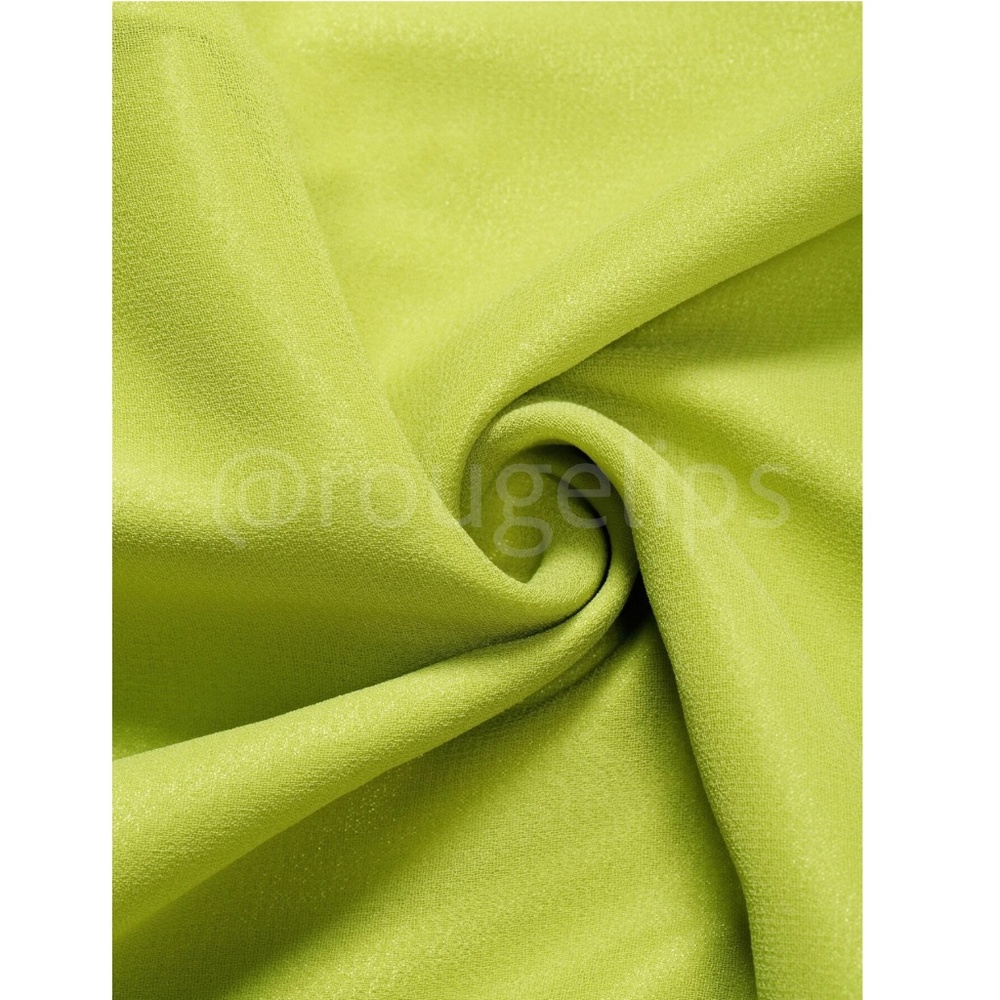 Lime Green Flowy Halter Cutout Maxi Flared Dress Backless Open Back - Picture 7 of 10